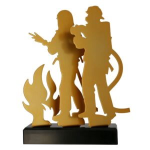 Statuetka metalowa złota STRAŻACTWO TM003-FIR1