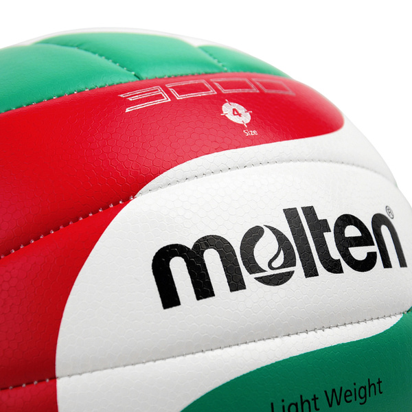 Piłka siatkowa Molten biało-czerwono-zielona V4M3000-L