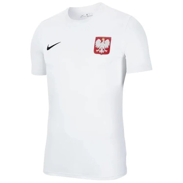 Koszulka dziecięca POLSKA Nike Dri-FIT Park VII biała sportowa, piłkarska