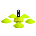 Wysepki, Stożek, Stożki, Kapturki, Grzybki treningowe w 1 kolorze żółte