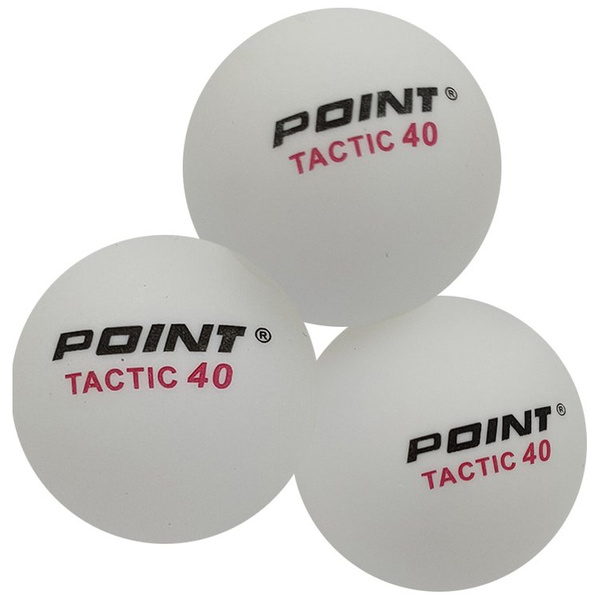 Piłeczki do ping-ponga POINT TACTIC białe 10szt