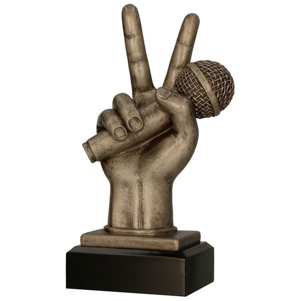 Statuetka Tryumf RFST3014/BR brązowa mikrofon muzyczna