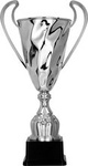 Puchar metalowy srebrny H-49,5cm, R-180mm 2075C