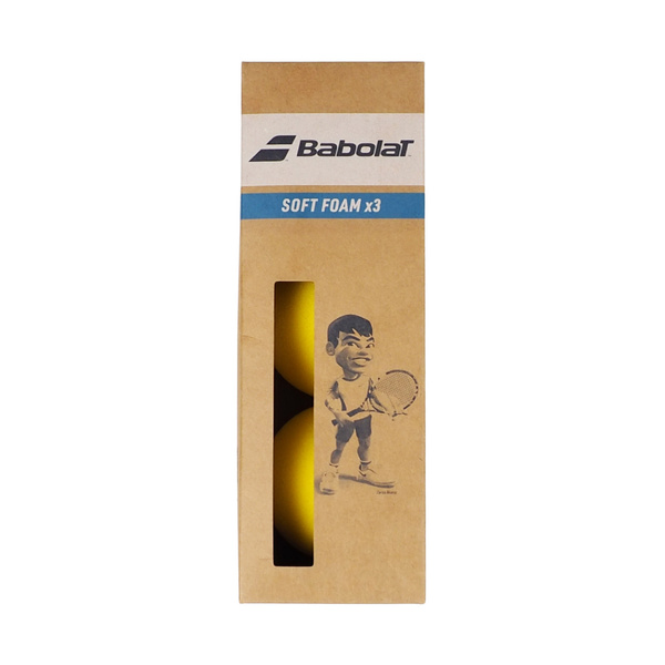 Piłki tenisowe juniorskie Babolat Soft Foam 3szt żółte 501058