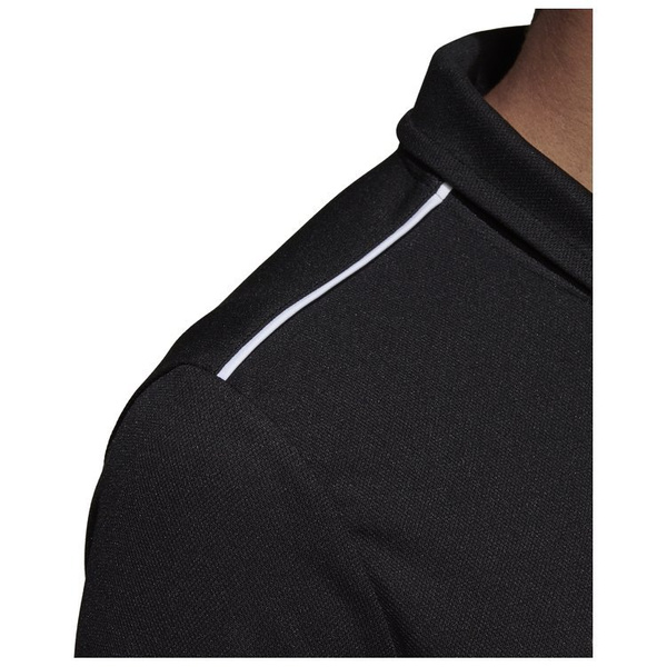 Koszulka damska polo adidas Core 18 Climalite czarna poliestrowa