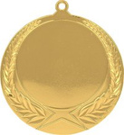 Medal 70mm złoty z miejscem na emblemat MMC1170
