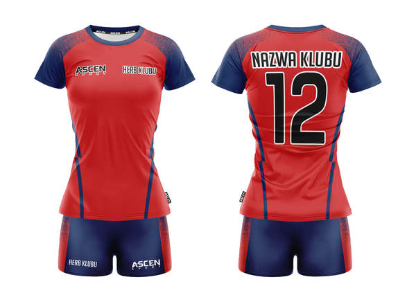 Komplet piłkarski damski sublimacyjny ASCEN 2
