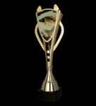 Puchar plastikowy złoty - WĘDKARSTWO H-40,5cm 7243/FIS-C