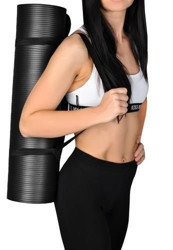 Mata fitness Iso Trade czarna wodoodporna