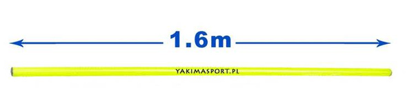 10x Laska treningowa 1,6 m Żółty