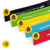 Zestaw gum Mini Power Band 4Fizjo 5szt różny opór