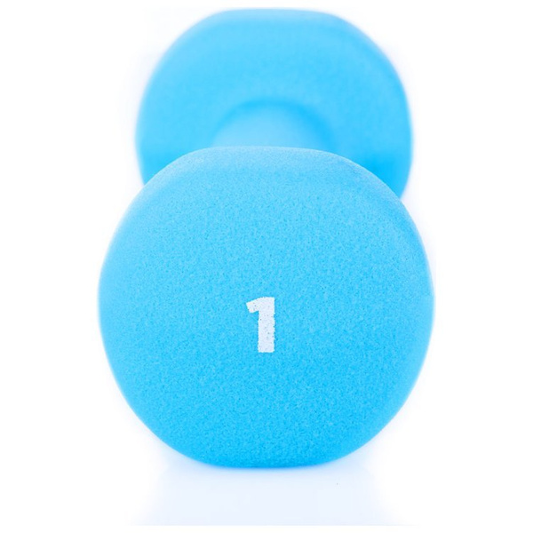 Zestaw hantli winylowych 2x1 kg SHAPE IV niebieskie