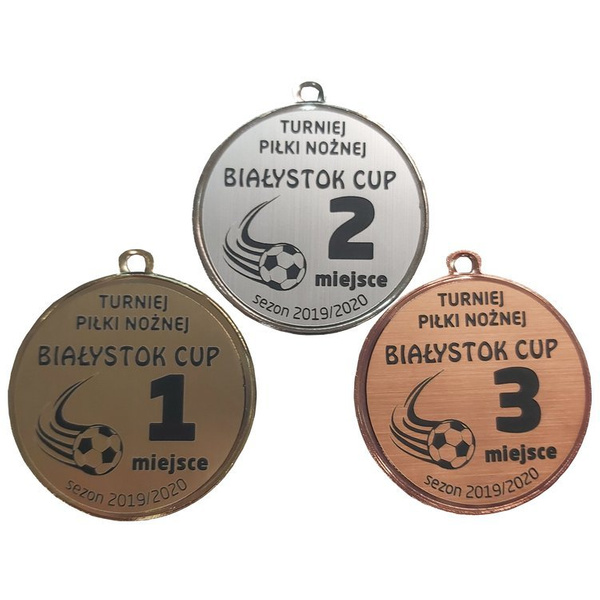 Nadruk Laminat na medal dedykacja 25mm