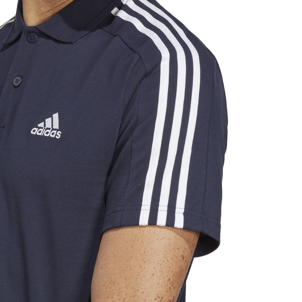 Koszulka męska adidas Essentials Piqué Embroidered Polo granatowa