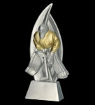 Statuetka odlewana 18cm - HOKEJ BRAMKARZ - RP60012/S/G