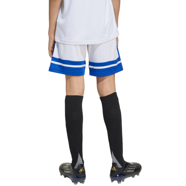 Spodenki dla dzieci adidas Squadra 25 biało-niebieskie JJ2425