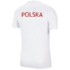 Koszulka dziecięca POLSKA Nike Dri-FIT Park VII biała sportowa, piłkarska