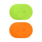 Znaczniki pola płaskie okrągłe Smj 12 szt. zielone i pomarańczowe ZPO-OG