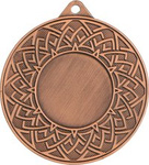 Medal stalowy 50mm brązowy z miejscem na emblemat MMC26050