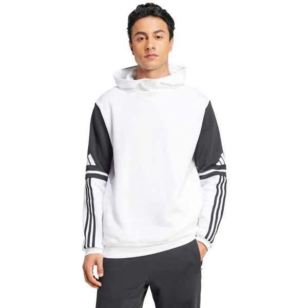 Bluza męska adidas Squadra 25 Sweat Hoody biało-czarna JD2976