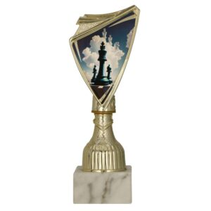 Trofeum plastikowe złote SZACHY 9297/CHE-C