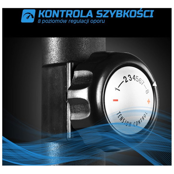 Rower magnetyczny Spokey JIVE czarno-żółty 85 x 49 x 112 cm