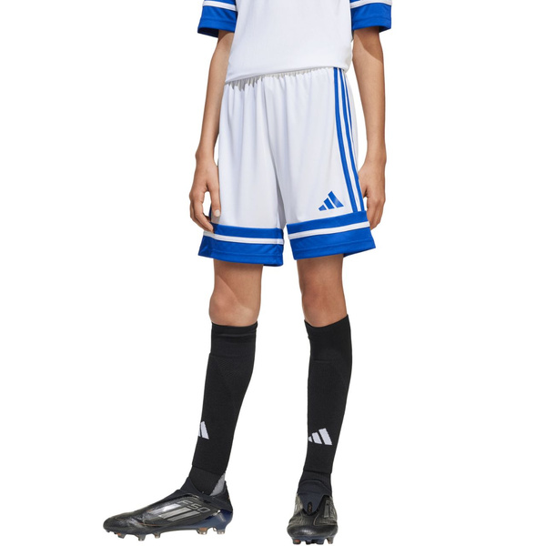 Spodenki dla dzieci adidas Squadra 25 biało-niebieskie JJ2425