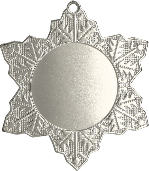 Medal srebrny ogólny z miejscem na emblemat 25 mm - medal stalowy
