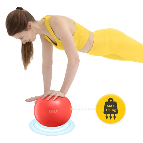 Piłka do pilatesu rehabilitacyjna 4FIZJO 22cm czerwona