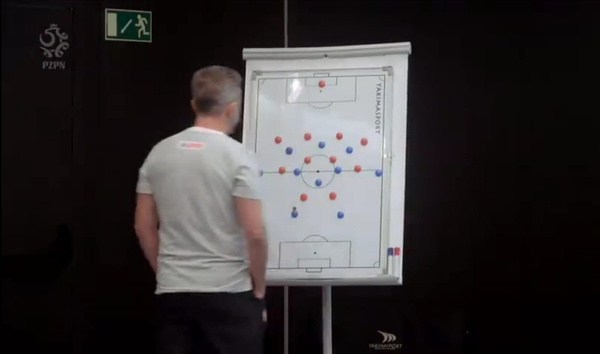 Tablica taktyczna 60cm x 90cm - piłka nożna