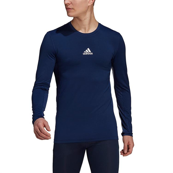 Koszulka męska adidas Compression Long Sleeve Tee granatowa GU7338