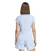 Koszulka damska adidas Essentials Linear Cotton błękitna