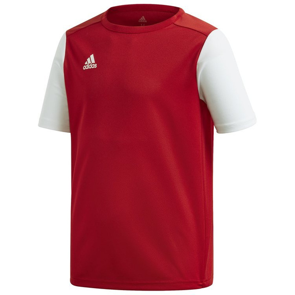 Koszulka dziecięca adidas Estro 19 czerwono-biała piłkarska, sportowa
