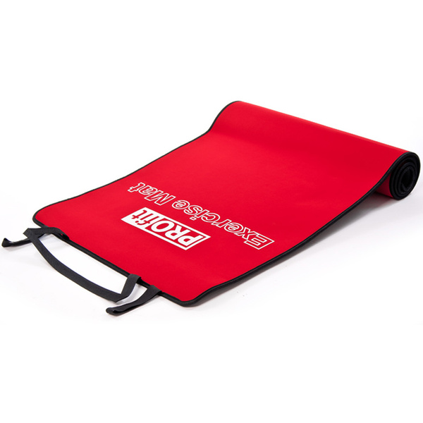 Mata do ćwiczeń Profit 180x60x0,6cm czerwono-czarna DK 705   