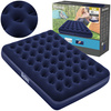 Materac welurowy dwuosobowy 203x152x22cm BESTWAY granatowy