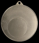 Medal stalowy 40mm srebrny miejscem na emblemat MMC1140
