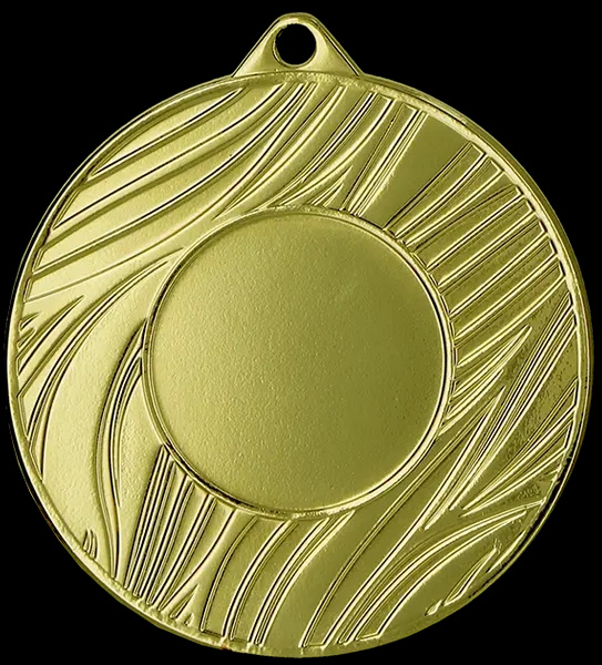 Medal złoty z miejscem na emblemat - 50mm MMC43050