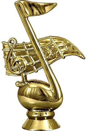 Figurka Tryumf F62G złota nutka muzyczna