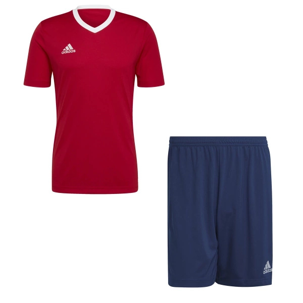 Komplet sportowy adidas Entrada 22 czerwony/granatowy H61736/H57506