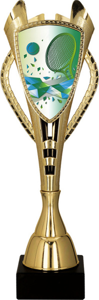 Puchar plastikowy złoty - TENIS ZIEMNY H-32,5cm 7243/TEN-E