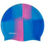 Czepek pływacki silikonowy Crowell Multi Flame niebiesko-różowy