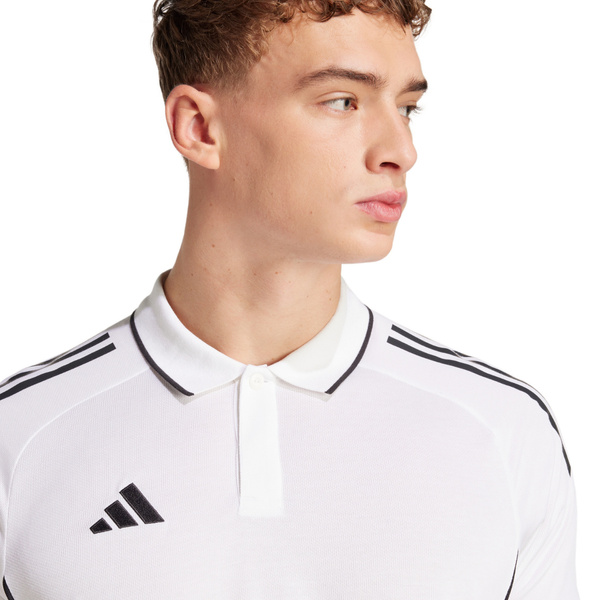 Koszulka męska adidas Tiro 25 Competition Polo biała JY1807