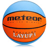 Piłka koszykowa Meteor Layup 3 niebieski/pomarańczowy