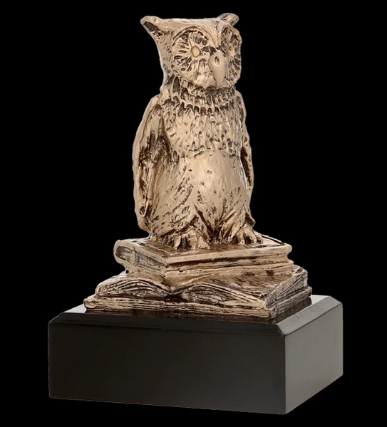 Statuetka odlewana szkoła - sowa - nauka