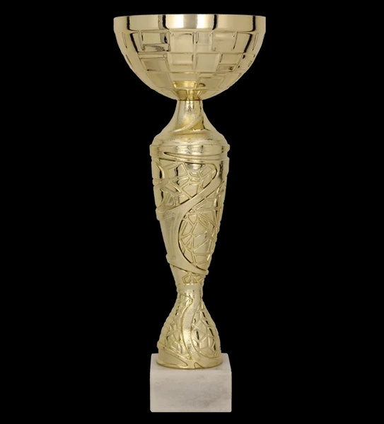 Puchar metalowy złoty - TANGA H-36cm, R-140mm 9098B