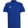 Koszulka męska adidas Condivo 22 Polo niebieska HG6307