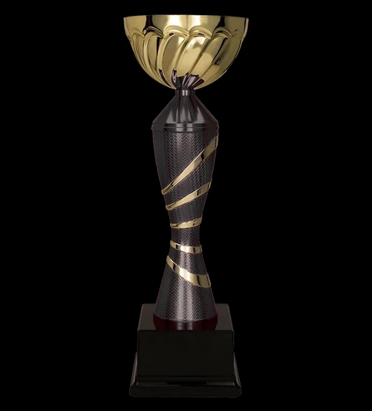 Puchar metalowy złoto- czarny - ORAR BK H-36cm, R-100mm 7222