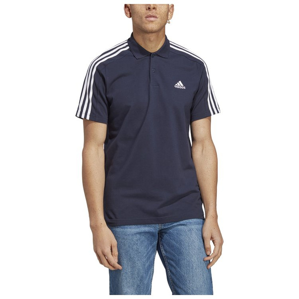 Koszulka męska adidas Essentials Piqué Embroidered Polo granatowa