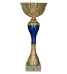 Puchar metalowy złoto-niebieski H-21,5cm, R-80mm 9269G