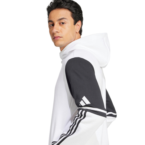 Bluza męska adidas Squadra 25 Sweat Hoody biało-czarna JD2976